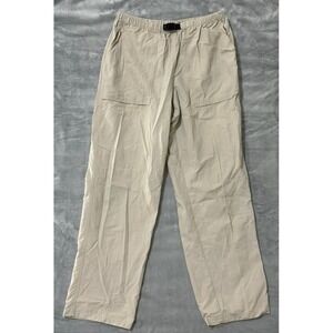 Vtg Patagonia Womens Hiking Beige Pants Elastic Waist with Adjustable Buckle - L